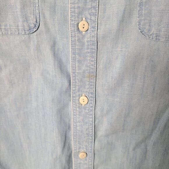 Revolve Adriano Goldschmied AG BENNING Denim Chambray SHIRT in Roadstead - Picture 12 of 14